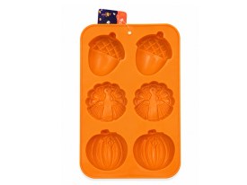 Molde silicona bellota y calabaza